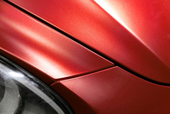 保时捷卡宴车身改色电光红案例 南森汽车改色招商加盟