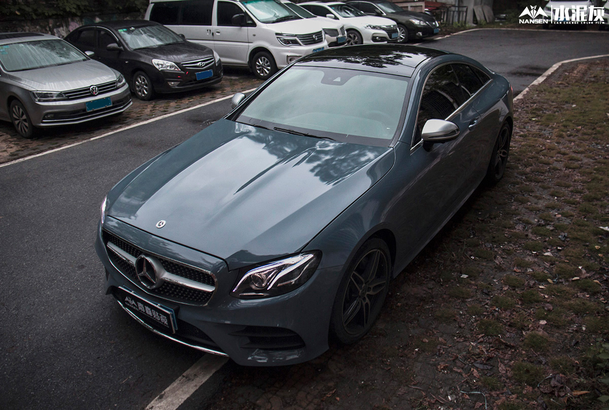 奔驰e300汽车改色水泥灰 招商加盟