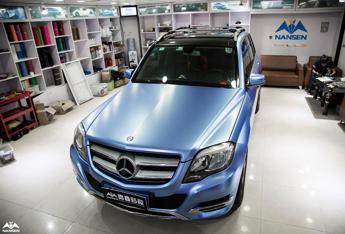 奔驰glk300汽车改色,奔驰glk300改色贴膜,奔驰glk300车身改色,奔驰glk